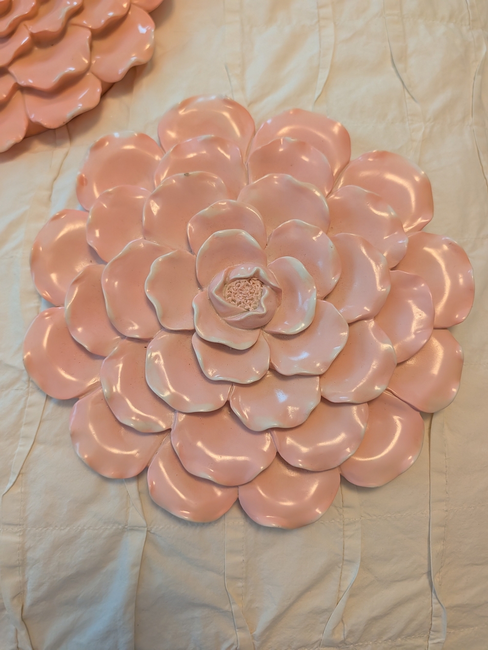Target Pink Ceramic Floral Wall Decor